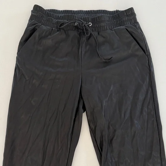 Loft Pleather Jogger Pants - Picture 3 of 3
